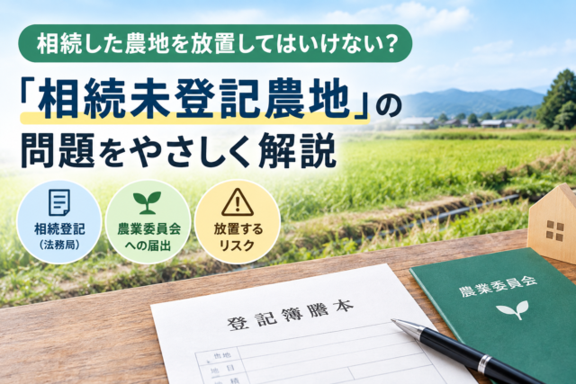 相続した農地の名義変更は必要？相続登記と農業委員会への届出を解説