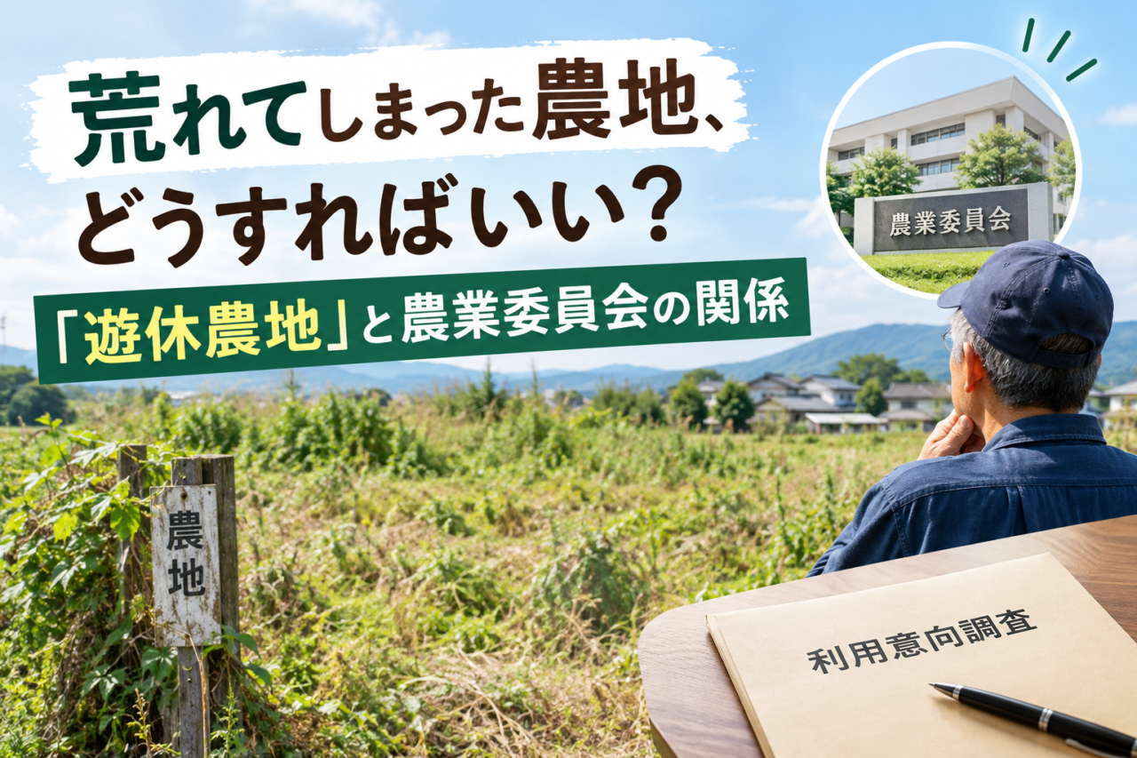荒れた農地はどうなる?遊休農地の調査と農業委員会から届く通知への対応